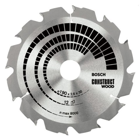 BOSCH PIŁA TARCZOWA CONSTRU.WOOD 500x30x36z x3,8 MAT. Z GWOŹDZIAMI