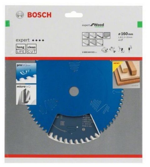 BOSCH PIŁA TARCZOWA EXPERT WOOD 160x20x48z