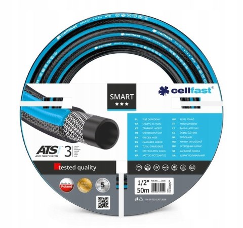CELLFAST WĄŻ OGRODNICZY SMART ATS 1/2" 50mb .