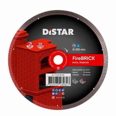 DISTAR TARCZA DIAMENTOWA FIREBRICK 250 x 1,9/1,5 x 25,4mm