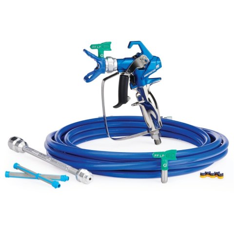 GRACO STANOWISKO MALARSKIE PISTOLET CONSTRACTOR PC + WĄŻ BLUEMAX II 3/16" + DYSZE FFLP 213 FFLP 312