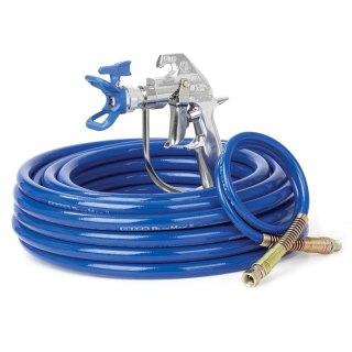 GRACO STANOWSIKO MALARSKIE PISTOLET SILVER PLUS + WĄŻ BLUEMAX II 15m + KOŃCÓWKA BICZOWA 0,9m