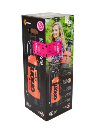 KWAZAR.OPRYSKIWACZ ORION SUPER NEW 3l + PRZYŁĄCZE 3 RZĘDOWE