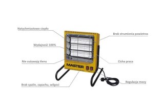 MASTER PROMIENNIK ELEKTRYCZNY TS-3A 2,4KW.....