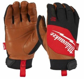 MILWAUKEE RĘKAWICE SKÓRZANE M/8 HYBRYDOWE