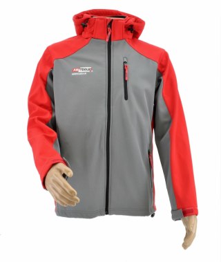 AWTOOLS KURTKA SOFTSHELL BLUZA T4/ CZERWONO-SZARA/ M