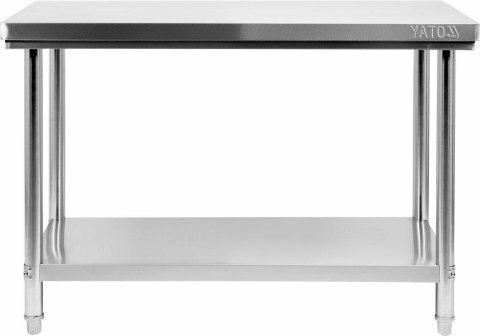 YATO STÓŁ CENTR. SKŁ. Z PÓŁ. 120x60xH85cm YATO STÓŁ CENTR. SKŁ. Z PÓŁ. 120x60xH85cm