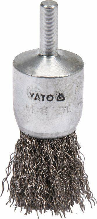 YATO SZCZOTKA DOCZOŁOWA Z TRZPIENIEM 25mm INOX YATO SZCZOTKA DOCZOŁOWA Z TRZPIENIEM 25mm INOX