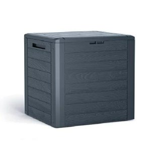 PROSPERPLAST SKRZYNIA OGRODOWA 140L WOODEBOX - ANTRACYT