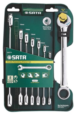 SATA KLUCZ PŁ-OCZ. 8szt.Z PODW.GRZECH. 8-19mm