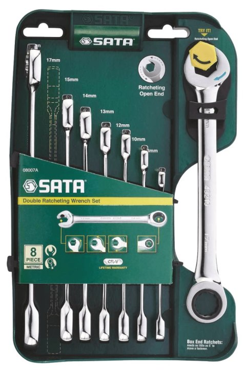 SATA KLUCZ PŁ-OCZ. 8szt.Z PODW.GRZECH. 8-19mm