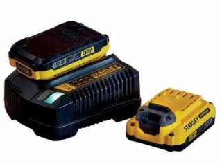STANLEY AKUMULATOR V20 2,0Ah x2 + ŁADOWARKA SFMCB12D2