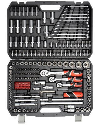 YATO ZESTAW KLUCZY 216el 1/2"/3/8"/1/4" XXL