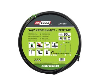 AWTOOLS WĄŻ KROPLUJĄCY ZESTAW 50m 68 ELE.