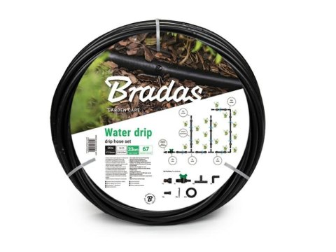 BRADAS WĄŻ KROPLUJĄCY WATER DRIP ZESTAW 50m