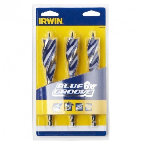 IRWIN WIERTŁO DO DREWNA KPL.3szt..... BLUE GROOVE 20, 22, 25mm