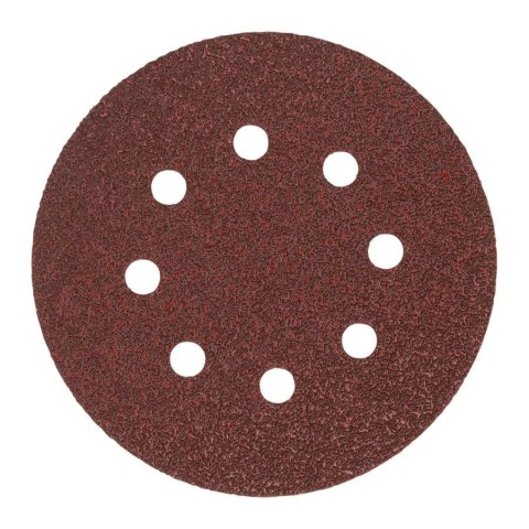 MILWAUKEE KRĄŻEK ŚCIERNY 125mm 8 OTWORÓW P40 /50 szt.