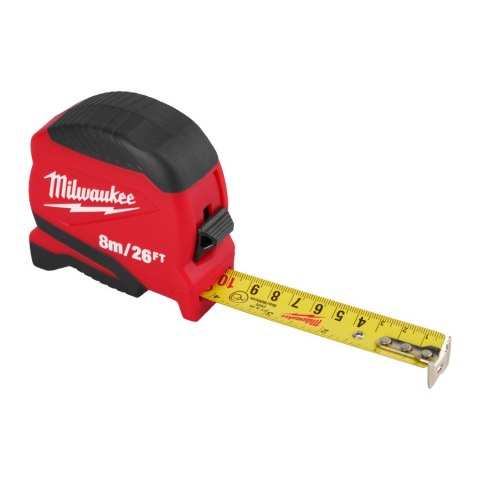 MILWAUKEE MIARA ZWIJANA PRO COMPACT 8m 26ft-25 II GENERACJA