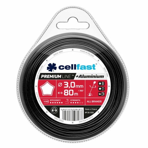 CELLFAST ŻYŁKA TNĄCA PREMIUM 3,0*80m GW. BLISTER