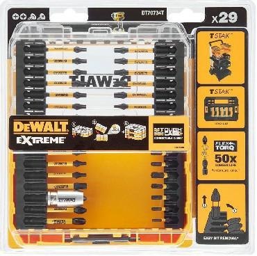 DEWALT ZESTAW KOŃCÓWEK FLEXTORQ 29cz. DEWALT ZESTAW KOŃCÓWEK FLEXTORQ 29cz.