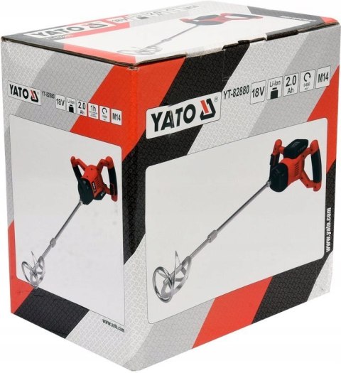 YATO MIESZARKA DO ZAPRAW 18V 2,0Ah, ŁADOWARKA YATO MIESZARKA DO ZAPRAW 18V 2,0Ah, ŁADOWARKA