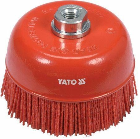 YATO SZCZOTKA DOCZOŁOWA 125mm M14 NYLON RED YATO SZCZOTKA DOCZOŁOWA 125mm M14 NYLON RED