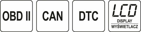 YATO TESTER DIAGNOSTYCZNY OBD/EOBD YATO TESTER DIAGNOSTYCZNY OBD/EOBD