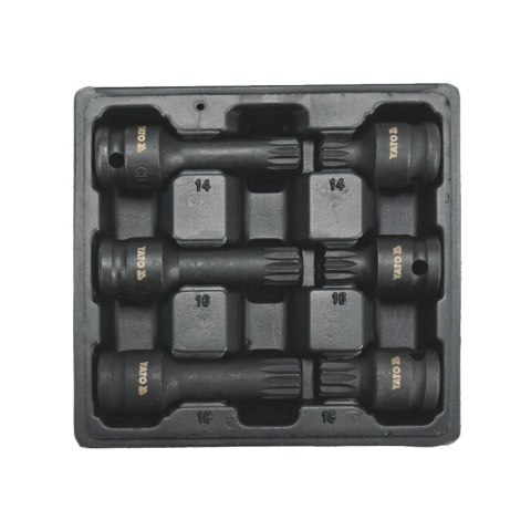 YATO ZESTAW UDAROWYCH KLUCZY TRZP. SPLINE 1/2" YATO ZESTAW UDAROWYCH KLUCZY TRZP. SPLINE 1/2"