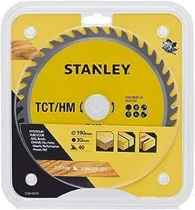 STANLEY PIŁA TARCZOWA 190mm x 30mm x 40z TCT/HM