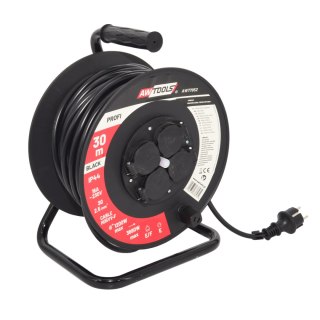 AWTOOLS PRZEDŁUŻACZ BĘBEN PLASTIK PROFI 40m 3x2,5mm 16A / 3680W / IP44