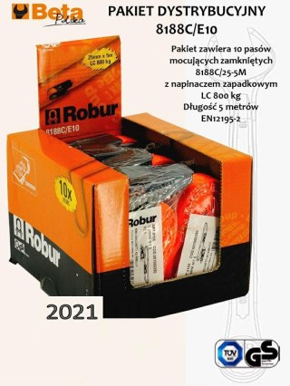 BETA PAS MOCUJĄCY 750kg/5,0m/25mm /10szt EKSPOZYTOR