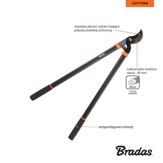 BRADAS SEKATOR DO GAŁĘZI V-SERIES-D OSTRZE MIJAJĄCE 40mm
