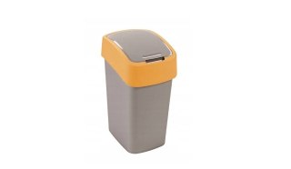 CURVER KOSZ NA ŚMIECI "FLIP BIN" 25L /SREBRNY/ POMARAŃCZOWY