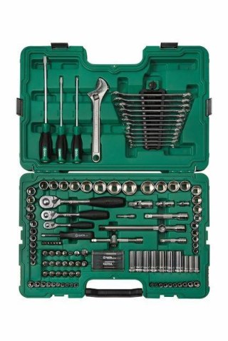 SATA ZESTAW KLUCZY 124el 1/4" 3/8" 1/2" WALIZKA....