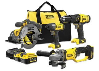 STANLEY ZESTAW V20 (SFMCD716, SFMCF811, SFMCS500, SFMCG400) 2x2,0Ah PROSTACK BL