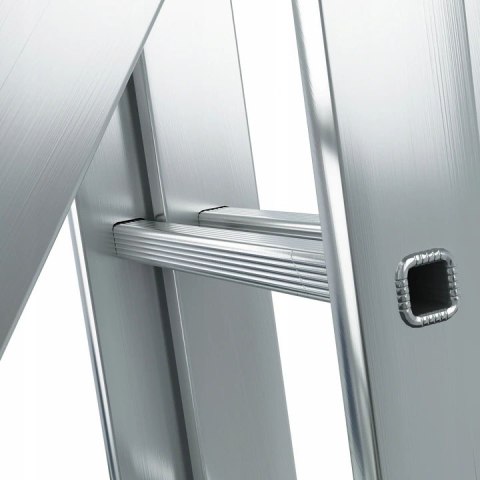 AWTOOLS DRABINA ALUMINIOWA 2x7 150KG WIELOFUNKCYJNA 2-CZĘŚCIOWA