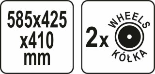 YATO SKRZYNIA SYSTEMOWA NA KOŁACH 42B S1