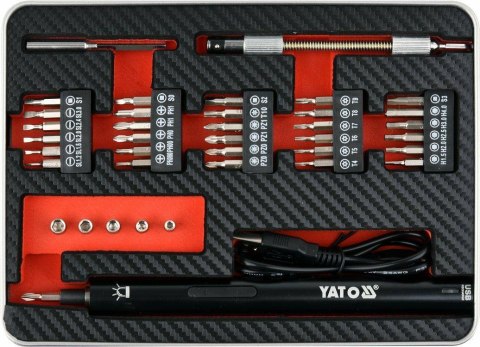 YATO WKRĘTAK PRECYZYJNY AKU 3,6V Z BIT 39szt. YATO WKRĘTAK PRECYZYJNY AKU 3,6V Z BIT 39szt.