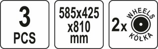 YATO ZESTAW SKRZYNEK 3szt. 42BB24P19P S1
