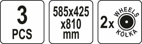 YATO ZESTAW SKRZYNEK 3szt. 42BB24P19P S1 YATO ZESTAW SKRZYNEK 3szt. 42BB24P19P S1