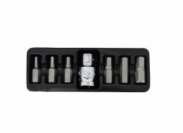 AWTOOLS KOŃCÓWKI IMBUSOWE 7elem. 4-12m m + ADAPTER BL
