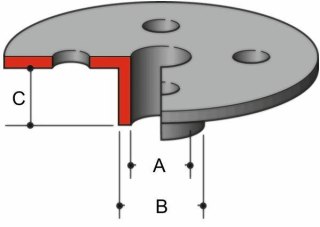 MAKITA SZABLON ŚR.9,5mm DO 3612/C 3620