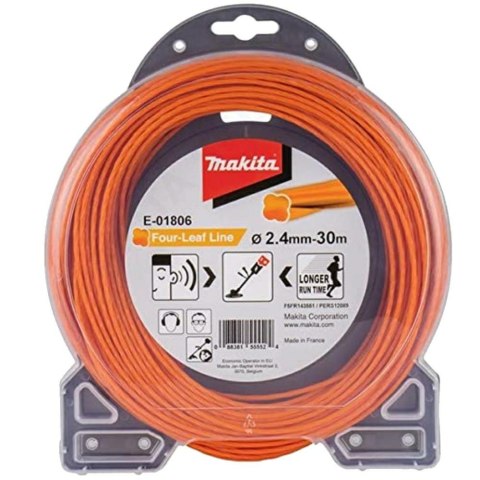 MAKITA ŻYŁKA NYLONOWA "KONICZYNA" 2,4mm/30mb MAKITA ŻYŁKA NYLONOWA "KONICZYNA" 2,4mm/30mb