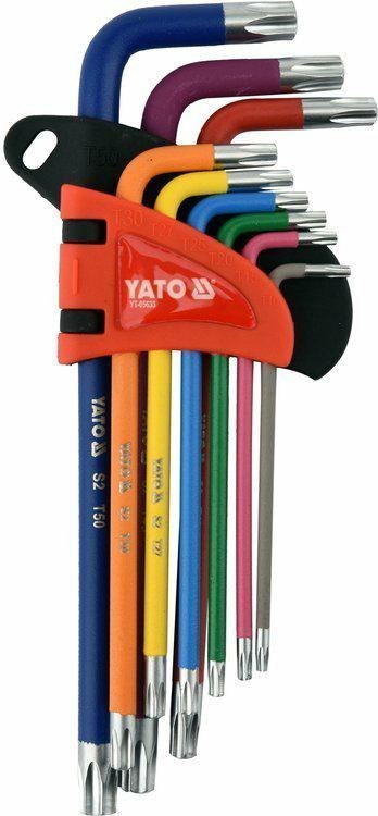 YATO KLUCZE TORX FAJKOWE 9szt. T10-T50 05633 YATO KLUCZE TORX FAJKOWE 9szt. T10-T50 05633