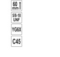 YATO OTWORNICA UNIWERSALNA TCT 105mm 5/8"