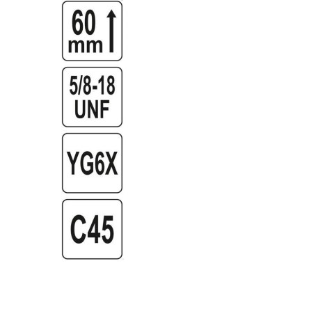 YATO OTWORNICA UNIWERSALNA TCT 64mm 5/8" YATO OTWORNICA UNIWERSALNA TCT 64mm 5/8"