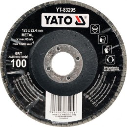 YATO ŚCIERNICA LISTKOWA WYPUKŁA 125mm P 40