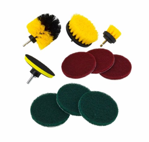 AWTOOLS SZCZOTKI DO CZYSZCZENIA NA WKRĘTARKĘ 10 SZTUK AWTOOLS SZCZOTKI DO CZYSZCZENIA NA WKRĘTARKĘ 10 SZTUK