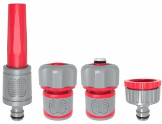 AWTOOLS ZESTAW ZRASZAJĄCY 4 CZĘŚCIOWY 3/4" GUMOWY UCHWYT