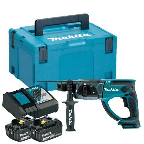 MAKITA MŁOTOWIERTARKA Z OPCJĄ KUCIA 18V 1,9J 2x3,0Ah DHR202RFJ MAKITA MŁOTOWIERTARKA Z OPCJĄ KUCIA 18V 1,9J 2x3,0Ah DHR202RFJ